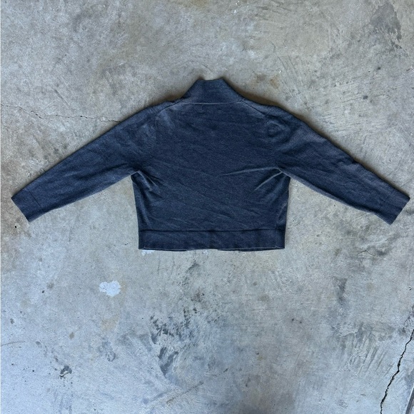 Calvin Klein Grey Cropped Cardigan - Picture 3 of 6